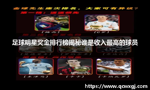 足球明星奖金排行榜揭秘谁是收入最高的球员